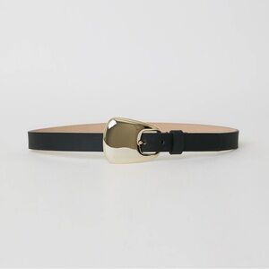 NWT B-low The Belt Lucian Leather Belt in Black/Gold